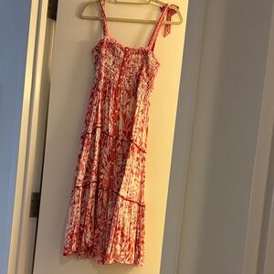 Poupette St Barth Triny Pink and White Floral Dress